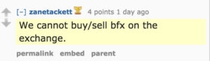 BFX exchange