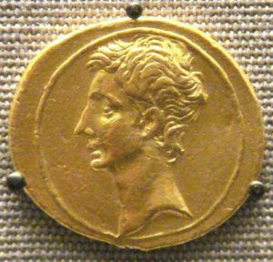 Aureus of Octavian, c. 30 BC.