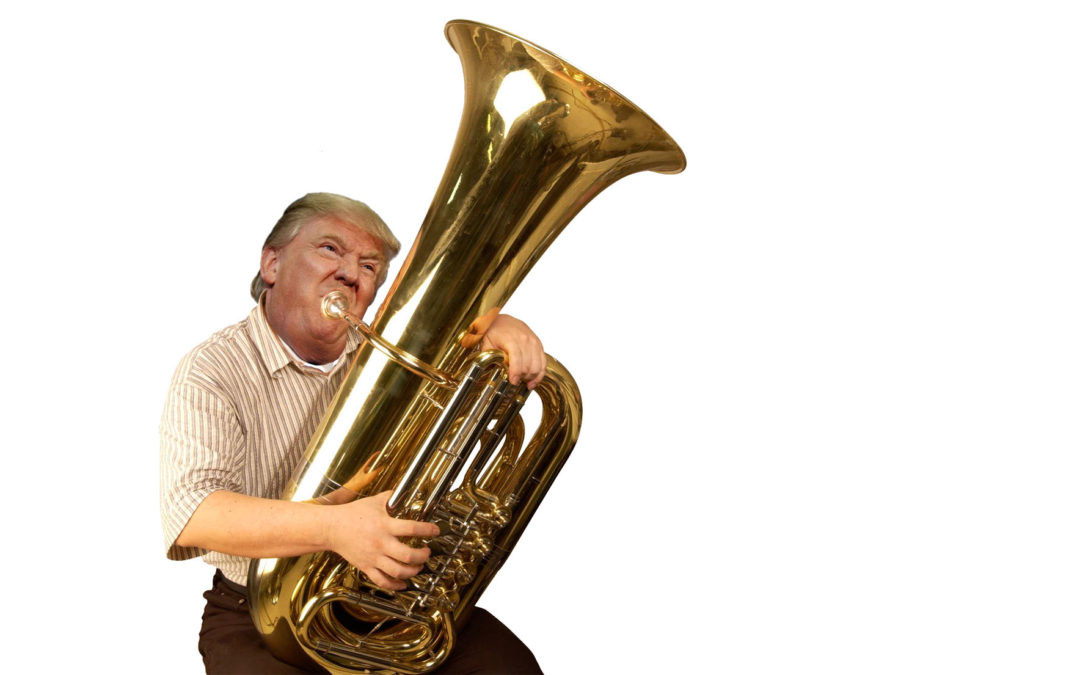 Trump Playing Tuba