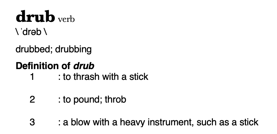 drub